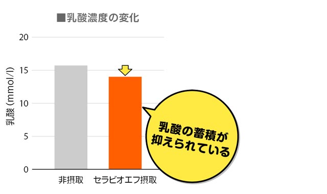 乳酸濃度の変化